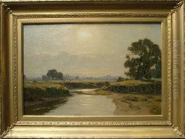 River Landscape With Cattle - view 1