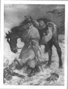 Soldier with horse, called "1812" by Wilhelm Von Diez