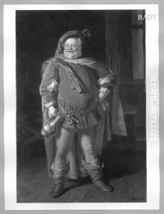 Falstaff mit Krug by Eduard Von Grutzner