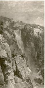 Wasserfall (mit Kloster im Hintergrund)