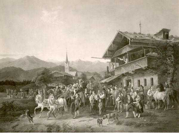 Schutzenfest auf dem Dorfe - view 1