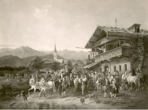 Schutzenfest auf dem Dorfe by Heinrich Marr