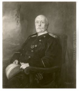 Bismarck in Kurassieruniform, sitzend by Lenbach Franz Von