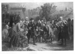 Friedrich der Grosse als Bauherr (auf Reisen) by Adolph von Menzel