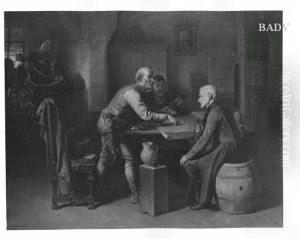 Politiker im Wirtshaus by Friedrich Friedlander