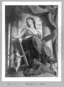 Die Malerei, allegorische weibliche Figur by Hans (Johann von Strasiripka) Canon