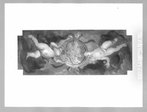 Wappen (Durrer) haltende Putten by Hans (Johann von Strasiripka) Canon
