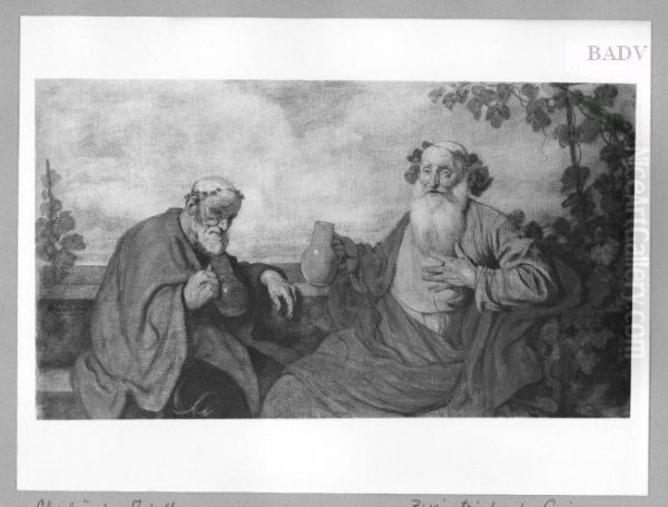 two old men dancing. - view 1