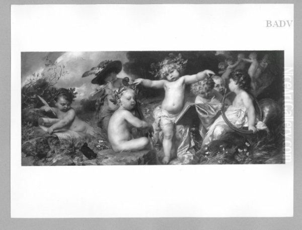 putti performing an opera - view 1