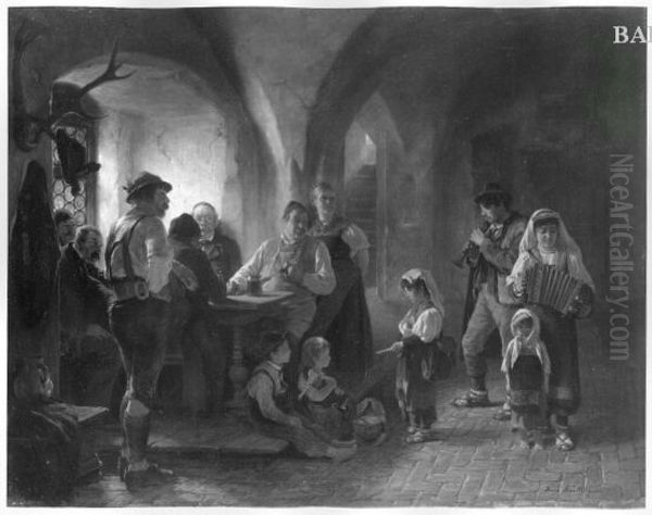 gipsies in an inn - view 1