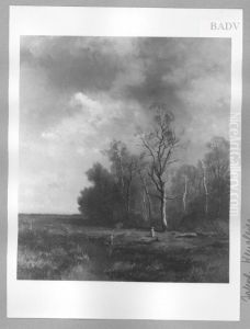 Waldlandschaft mit drei Figuren (Kindern) Waldlandschaft mit drei Figuren (Kindern)