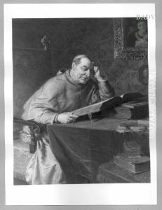 A cardinal reading by Eduard Von Grutzner