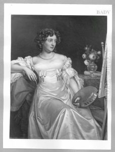 Portrait of a lady - painter by Joseph Karl Stieler