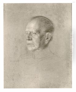 Moltke, Kopf by Lenbach Franz Von