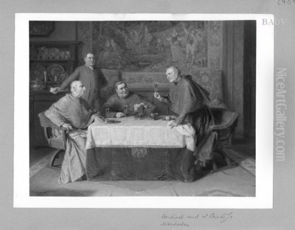 clergymen at dinner - view 1