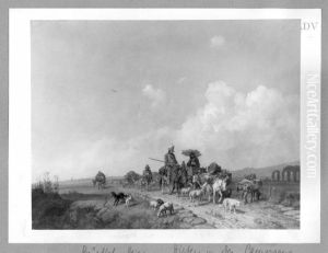Landschaft mit Karawane (in der romischen Campagna)