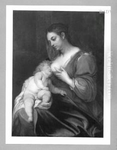 Stillende Mutter / Maria mit schlafendem Kind by (studio of) Rubens, Peter Paul