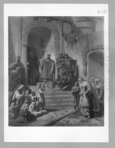 Ludwig der Bayer befreit Friedrich den Schonen aus der Trausnitz by Karl von Piloty