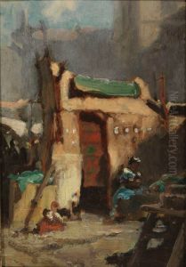 Munich Tandlmarkt by Carl Spitzweg