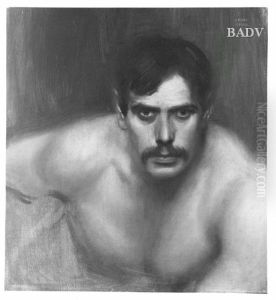 Selbstbildnis ("Das bose Gewissen") by Franz Stuck