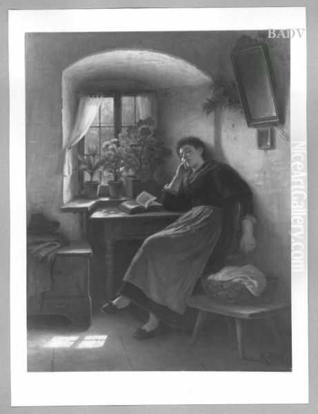 Interieur with girl sleeping - view 1