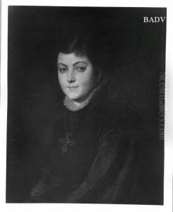 Frauenportrat (junge Frau mit Kreuz auf der Brust) (Portrat der Grafin Stephanie Wurmbrand-Stuppach) Frauenportrat (junge Frau mit Kreuz auf der Brust) (Portrat der Grafin Stephanie Wurmbrand-Stuppach)