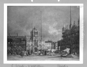 Markusplatz in Venedig by Francesco Guardi