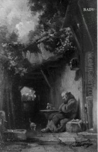 Drinking Monk by Carl Spitzweg
