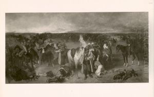 Ubergabe der Kavallerie nach der Schlacht von Sedan by Otto Von Faber Du Faur