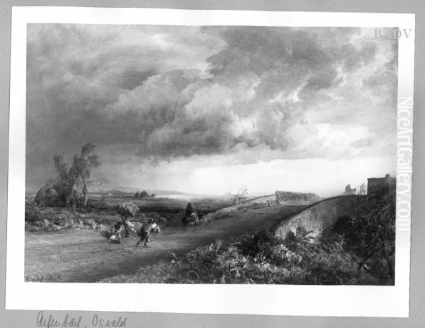 storm over an Italian landscape - view 1