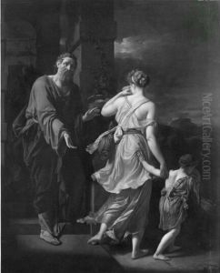 Verstossung der Hagar by Adriaen Van Der Werff