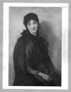 Portrat Eleonore Duse by Friedrich August von Kaulbach