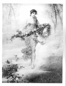 Flora by Friedrich August von Kaulbach