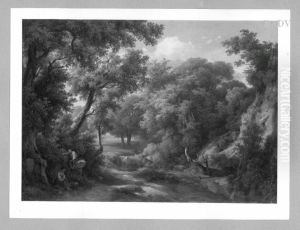 Landschaft mit zwei Figuren