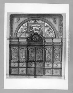 Entwurf einer Speisezimmervertafelung by Eugen Neureuther