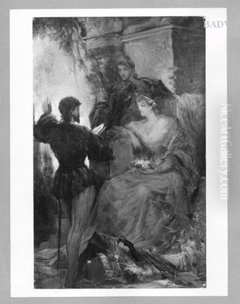 Tasso, reading his poems to prinzess Elemore d' Este - view 1