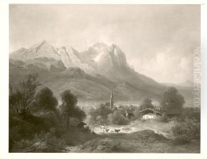Garmisch with Zugspitze + Waxenstein