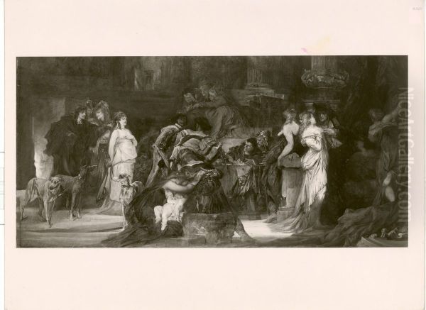 Die Pest in Florenz, Triptychon - view 1