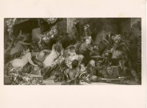 Die Pest in Florenz, Triptychon by Hans Makart