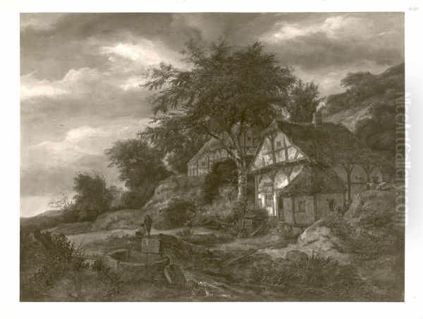 Landscape with farm buildings - view 1