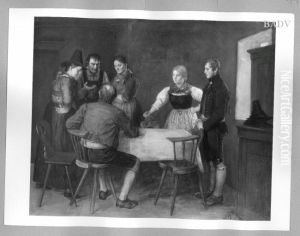 Peasant-scene ( Talk over the marriage ) Peasant-scene ( Talk over the marriage )