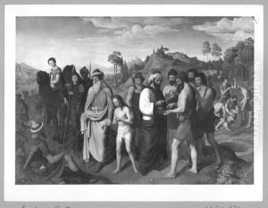 Josef wird von seinen Brudern verkauft by Alexander Maximilian Seitz