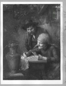 Fortune - teller with cards by Ernst Zimmermann