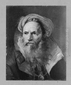 Kopf eines alten Mannes by Giovanni Battista Tiepolo