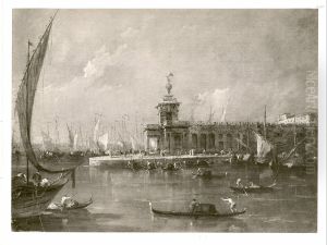 Die Dogana in Venedig by Francesco Guardi