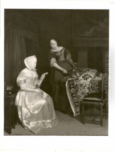 Brieflesende Dame mit Magd