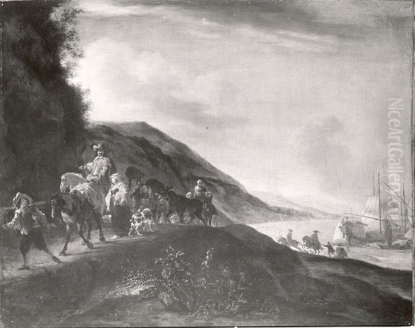 caravane near the shore - view 1