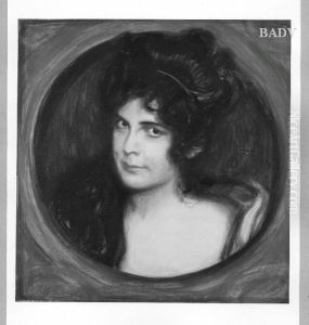 Female head by Franz Stuck
