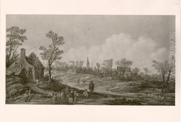 landscape with a cottage - view 1