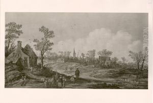 landscape with a cottage landscape with a cottage